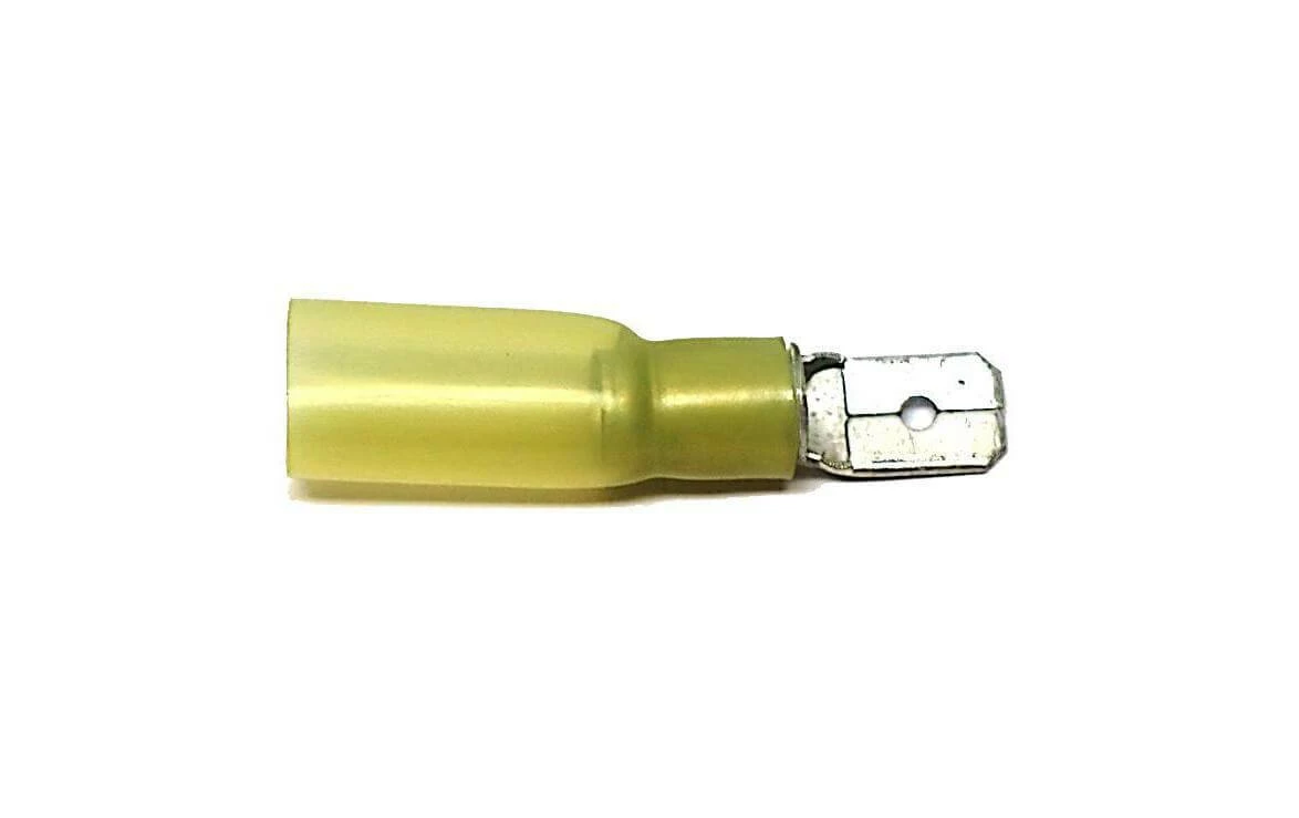 EP Connecteur Plat WP 6.3 X 0.8 Mm, Mâle, Jaune, 10 Pcs. - Accessoires RC