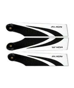 ALIGN Pales De Rotor Anticouple Carbon Fiber 90 Mm - Helicos Pièce De Rechange