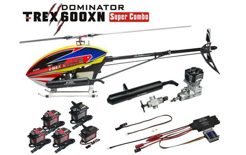 ALIGN Hélicoptère T-Rex 600XN Super Combo Kit De Construction - Helicos Pièce De Rechange – Image 2