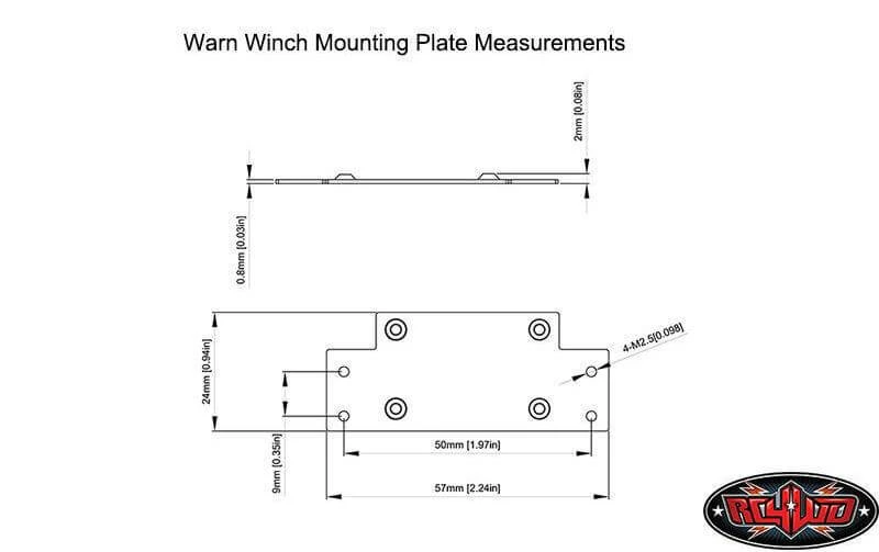 RC4WD Treuil Pour Modèles Réduits 1:10 Warn 8274 - Accessoires RC – Image 2