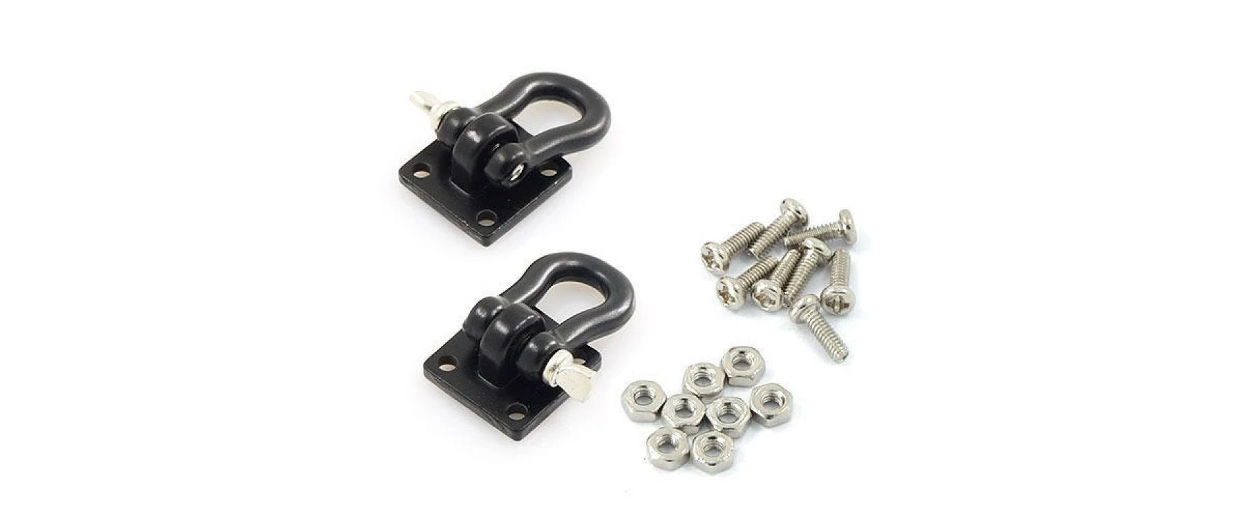 Yeah Racing Manille Pour Modèles Réduits 3Racing CR01-27 Winch Set, Noir - Accessoires RC