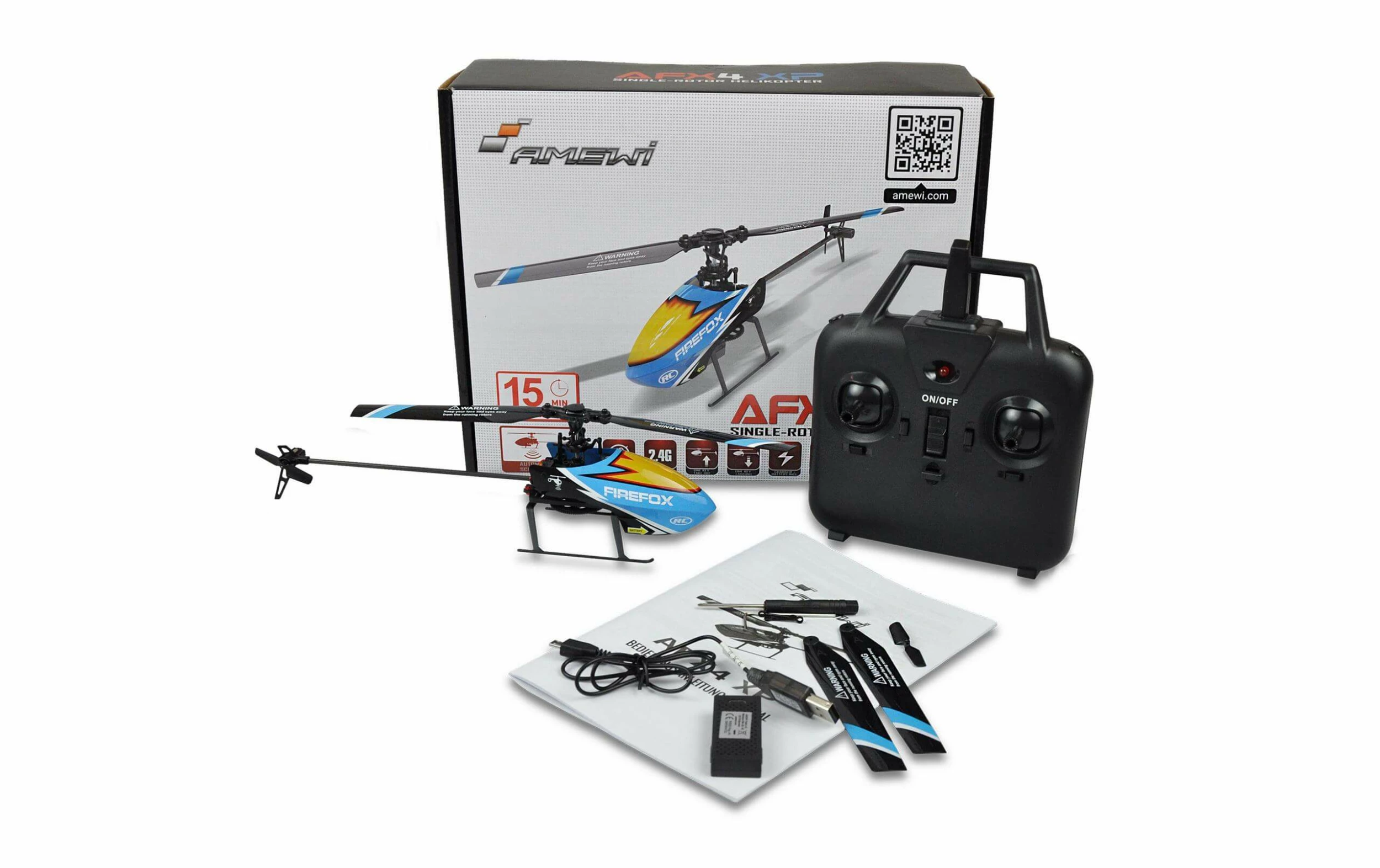 Amewi Hélicoptère AFX4 XP Single Rotor RTF - Helicos Pièce De Rechange – Image 2