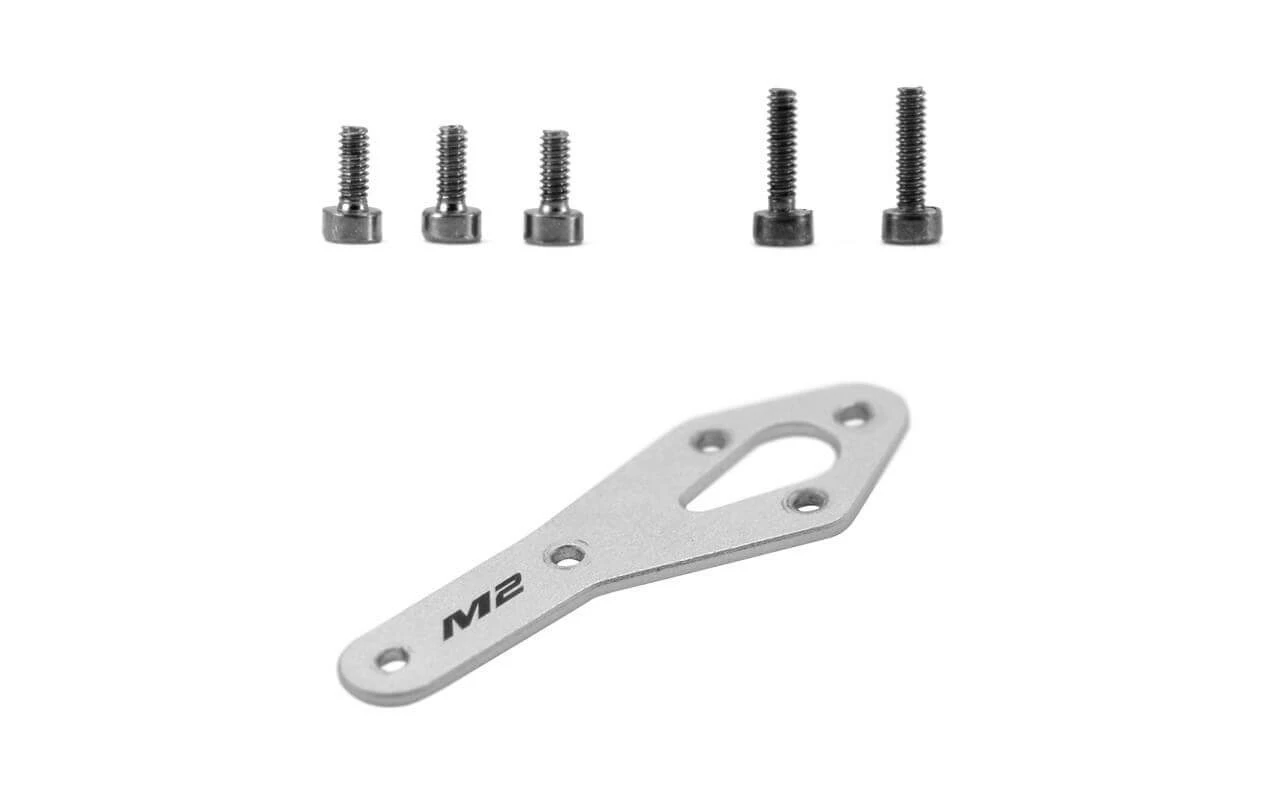 OMPHobby Support Moteur Arrière Argent M2 - Evo - Helicos Pièce De Rechange